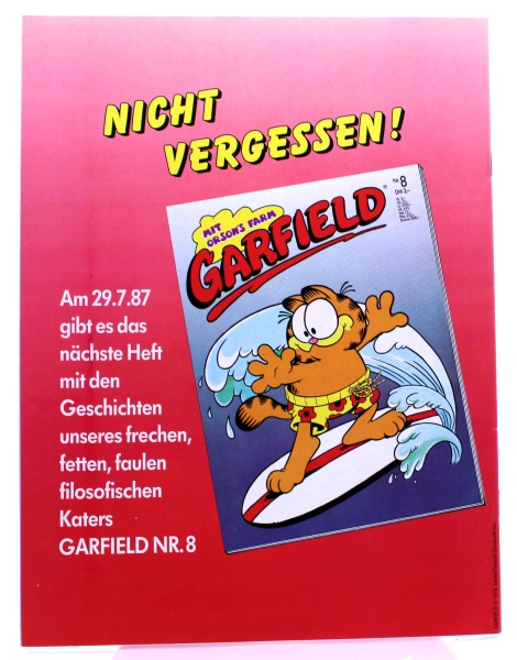 Garfield Comic Magazin Nr. 7 (1987): Kannibalismus von Bavaria Comic Verlag
